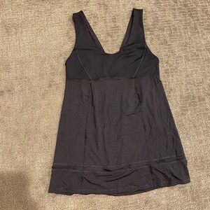 Lululemon Elevate Tank with cinch waist (in stripe